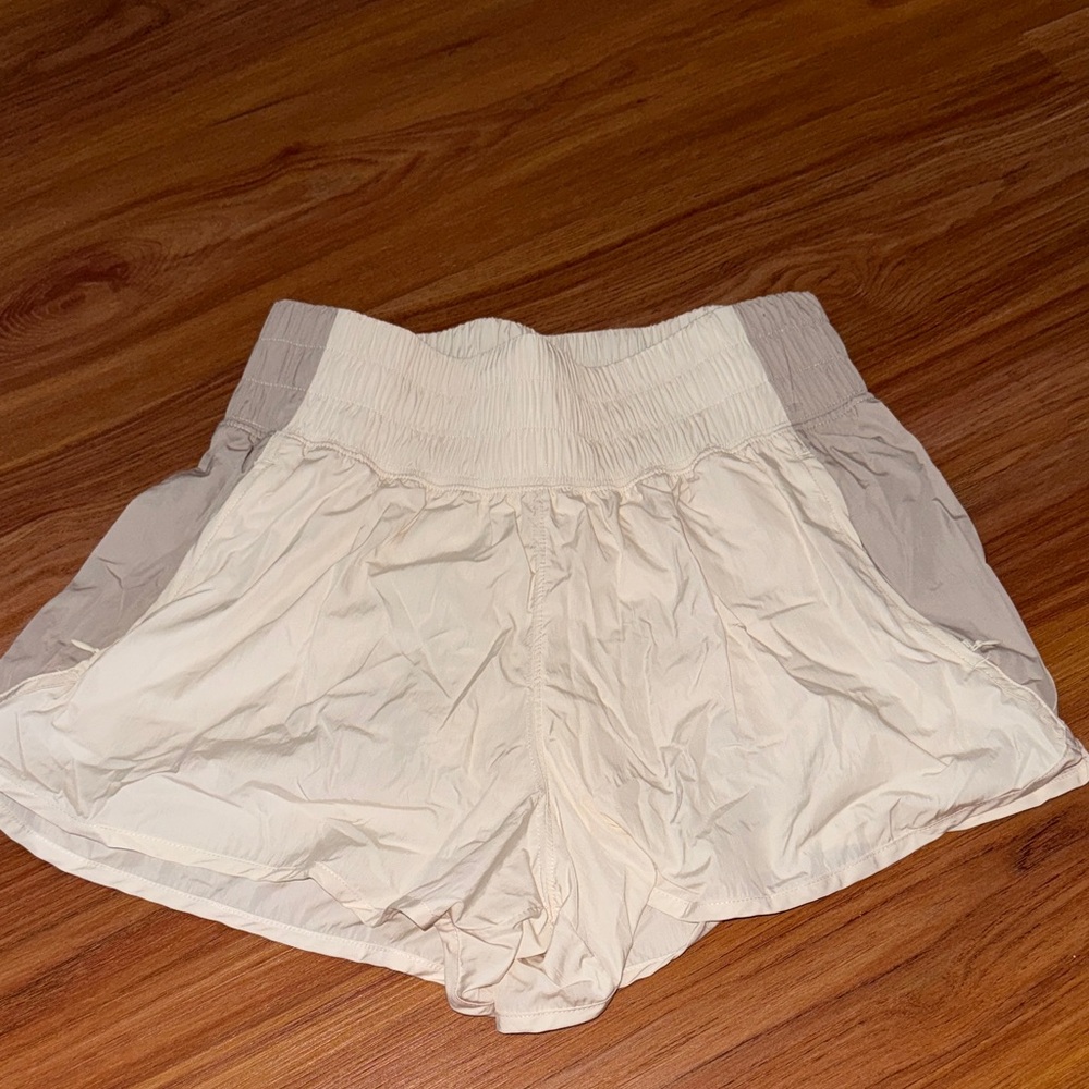 Women's Cream and Tan Shorts